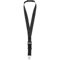 Yogi Lanyard mit Sicherheitsverschluss, Durchgehend schwarz