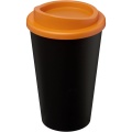 Americano® 350 ml Isolierbecher, Durchgehend schwarz / orange