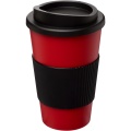 Americano® 350 ml Isolierbecher mit Schutzring, Rot / Tiefschwarz