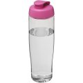 H2O Active® Tempo 700 ml Sportflasche mit Klappdeckel, Transparent / Rosa