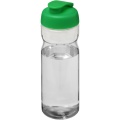 H2O Active® Base 650 ml Sportflasche mit Klappdeckel, Transparent / Grün