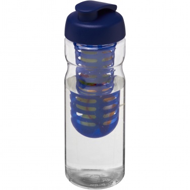 Logotrade Geschäftsgeschenke das Foto: H2O Active® Base 650 ml Sportflasche mit Klappdeckel und Infusor