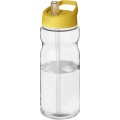 H2O Active® Base 650 ml Sportflasche mit Ausgussdeckel, Transparent / Gelb