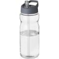 H2O Active® Base 650 ml Sportflasche mit Ausgussdeckel, Transparent / Sturmgrau