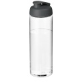 H2O Active® Vibe 850 ml Sportflasche mit Klappdeckel, Transparent / Grau