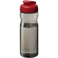 H2O Active® Eco Base 650 ml Sportflasche mit Klappdeckel, Anthrazit / Rot