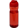 H2O Active® Eco Base 650 ml Sportflasche mit Klappdeckel, Rot / Rot