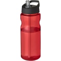 H2O Active® Eco Base 650 ml Sportflasche mit Ausgussdeckel, Rot / Tiefschwarz