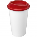 Americano® Eco 350 ml recycelter Becher, Weiß / Rot