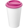 Americano® Eco 350 ml recycelter Becher, Weiß / Rosa