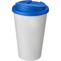 Americano® 350 ml Isolierbecher mit auslaufsicherem Schraubverschluss, Weiß / Mittelblau