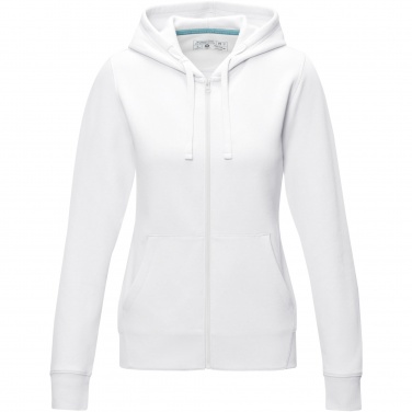 Logotrade Werbeartikel das Foto: Ruby Hoodie mit durchgehendem Reißverschluss aus Bio-Material für Damen