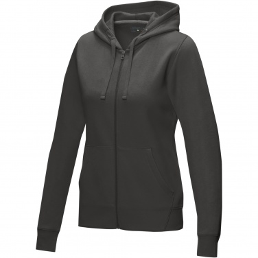 Logotrade Firmengeschenke das Foto: Ruby Hoodie mit durchgehendem Reißverschluss aus Bio-Material für Damen