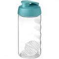 H2O Active® Bop 500 ml Shakerflasche, Aquablau / Transparent