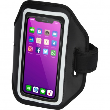 Logotrade werbemittel das Foto: Haile reflektierendes Smartphone Armband mit transparenter Abdeckung