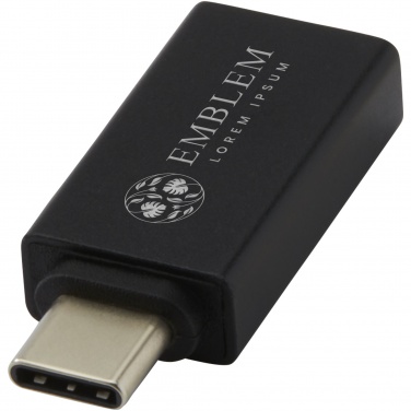 Logotrade Werbegeschenke das Foto: ADAPT USB C auf USB A 3.0 Adapter aus Aluminium