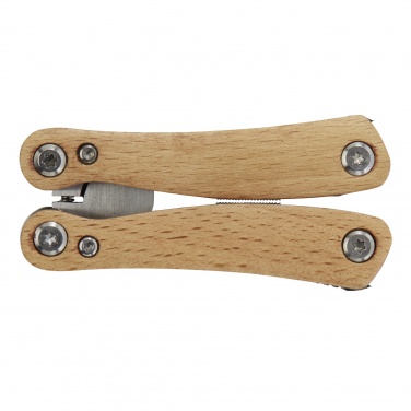 Logotrade Firmengeschenke das Foto: Anderson Mittelgroßes Multitool aus Holz mit 12 Funktionen