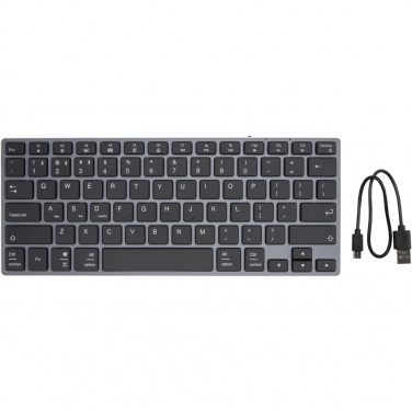 Logotrade Firmengeschenke das Foto: Hybrid Bluetooth Tastatur – QWERTY