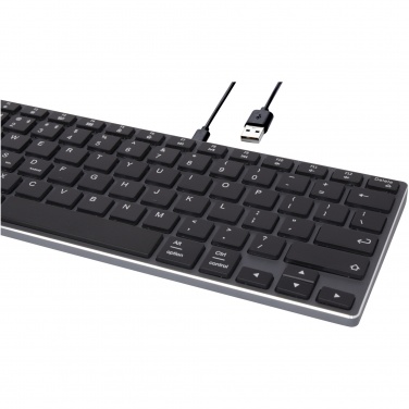 Logotrade Geschäftsgeschenke das Foto: Hybrid Bluetooth Tastatur – QWERTY