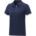 Morgan Polo für Damen, zweifarbig, Marine