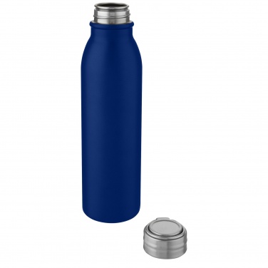 Logotrade Werbegeschenke das Foto: Harper 700 ml Sportflasche aus Edelstahl mit Metallschlaufe