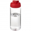 H2O Active® Octave Tritan™ 600-ml-Sportflasche mit Klappdeckel, Transparent klar / Rot