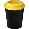 Americano® Espresso Eco 250 ml recycelter Isolierbecher, Durchgehend schwarz / gelb