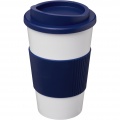 Americano® 350 ml Isolierbecher mit Schutzring, Blau / Weiß