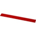 Refari 30 cm Lineal aus recyceltem Kunststoff, Rot