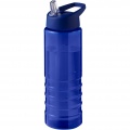 H2O Active® Eco Treble 750 ml Sportflasche mit Stülpdeckel , Blau / Blau