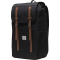 Herschel Retreat™ recycelter Laptop-Rucksack 23 L, Durchgehend schwarz