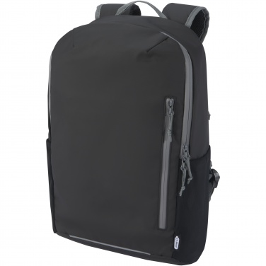 : Aqua wasserabweisender 15" Laptop-Rucksack aus GRS Recyclingmaterial 21 L