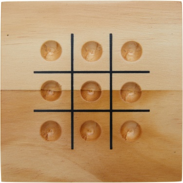 Logotrade Werbegeschenke das Foto: Strobus Tic-Tac-Toe Spiel aus Holz