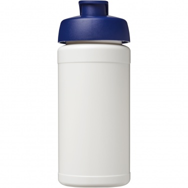 Logotrade Werbegeschenke das Foto: Baseline 500 ml recycelte Sportflasche mit Klappdeckel