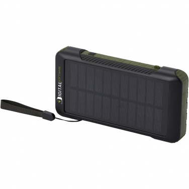 Logotrade Geschäftsgeschenke das Foto: Soldy 10.000 mAh Solardynamo-Powerbank aus recyceltem GRS Kunststoff 