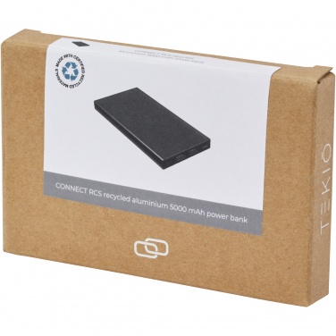 Logotrade werbemittel das Foto: Connect 5000 mAh Powerbank aus recyceltem Aluminium 