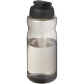 H2O Active® Eco Big Base 1L Sportflasche mit Klappdeckel , Anthrazit / Tiefschwarz