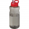 H2O Active® Eco Big Base 1L Sportflasche mit Ausgussdeckel , Anthrazit / Rot