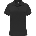 Monzha Sport Poloshirt für Damen, Durchgehend schwarz