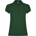 Star Poloshirt für Damen, Flaschengrün