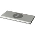 Juice 8000 mAh Typ-C kabellose Powerbank aus recyceltem Aluminium, Silber