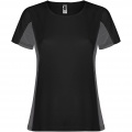 Shanghai Sport T-Shirt für Damen, Tiefschwarz / Dunkelblei