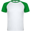 Indianapolis Sport T-Shirt für Kinder, Weiß / Farngrün