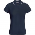 Tamil Sport Poloshirt für Damen, Marineblau / Weiß