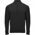 Epiro Half-Zip Sweatshirt Unisex, Durchgehend schwarz