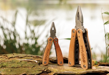 Logotrade Geschäftsgeschenke das Foto: Holz Mini-Multitool