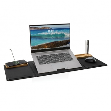 Logotrade Werbeartikel das Foto: Impact AWARE RPET faltbare Desk-Organizer mit Laptop-Ständer