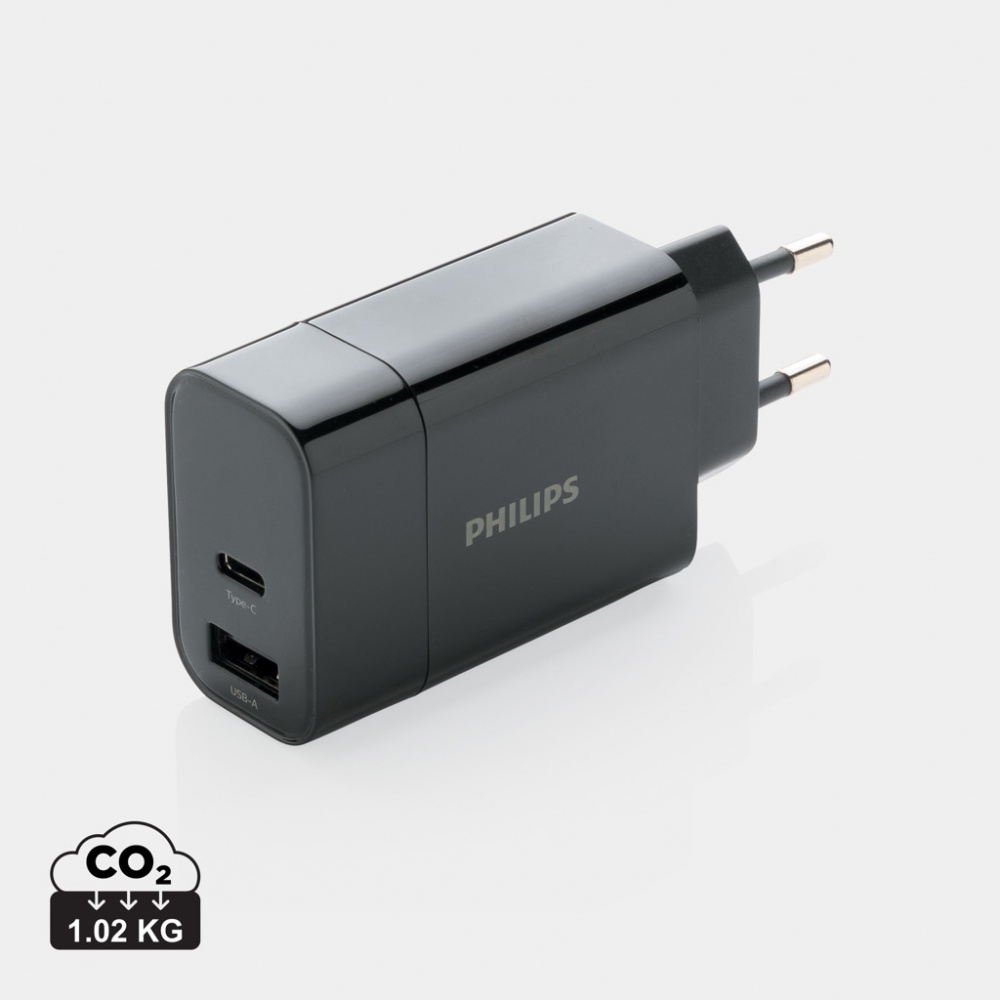 Logotrade Logogeschenke das Foto: Philips Ultra Fast PD Wall-Charger