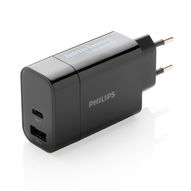 Logotrade Logogeschenke das Foto: Philips Ultra Fast PD Wall-Charger