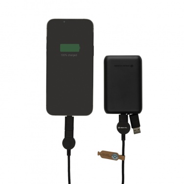 Logotrade Geschäftsgeschenke das Foto: Oakland RCS rKunststoff 1,2m 6-in-1 Fast-Charging 45W Kabel